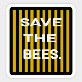 Save The Bees T-Shirt Sticker